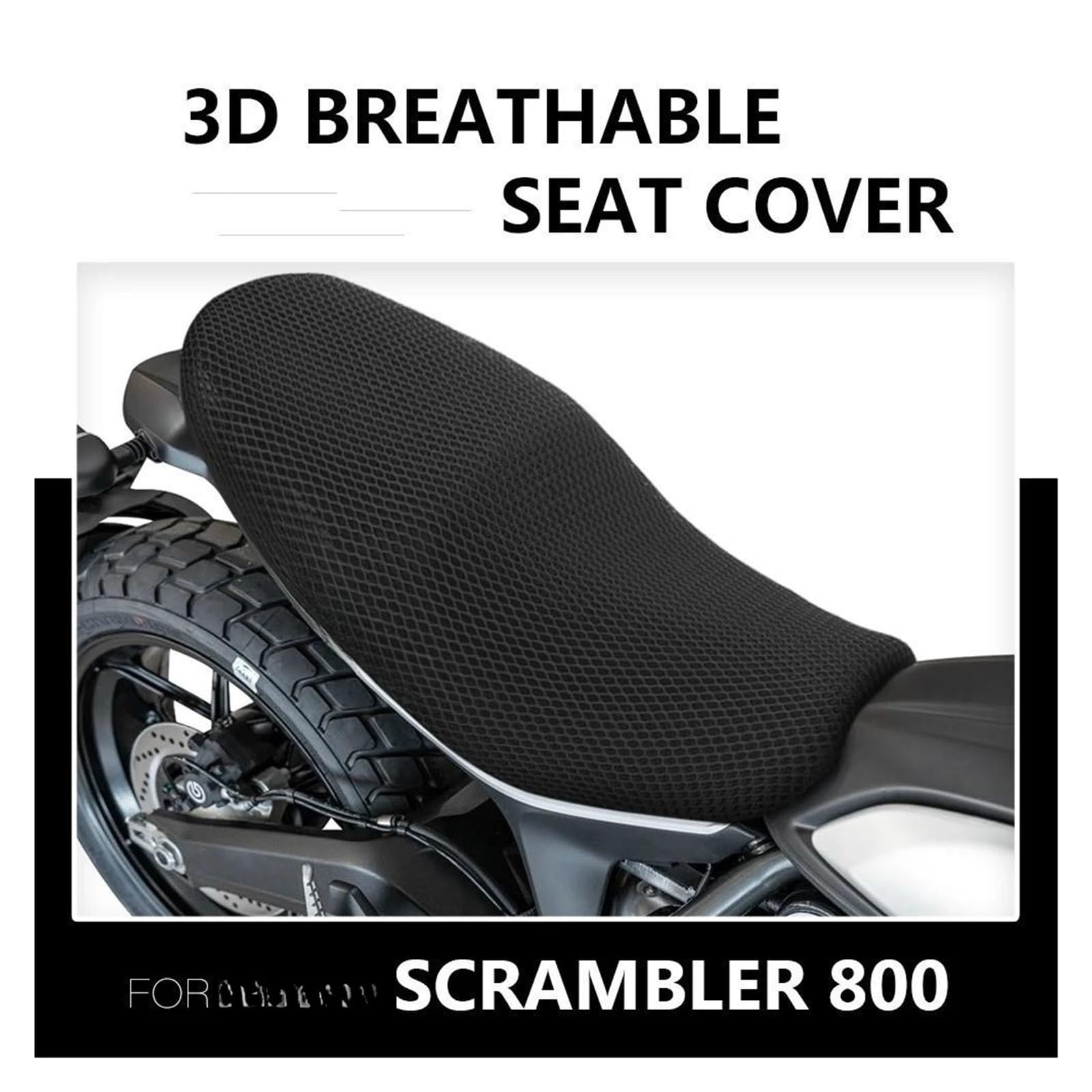 Coprisella Per Duc&ati Scrambler 800 Cuscino Coprisedile | Per Duc&ati Scrambler 800 Scrambler800 Tessuto Di Nylon Sella Coprisedile Moto Protezione Fodere Cuscini