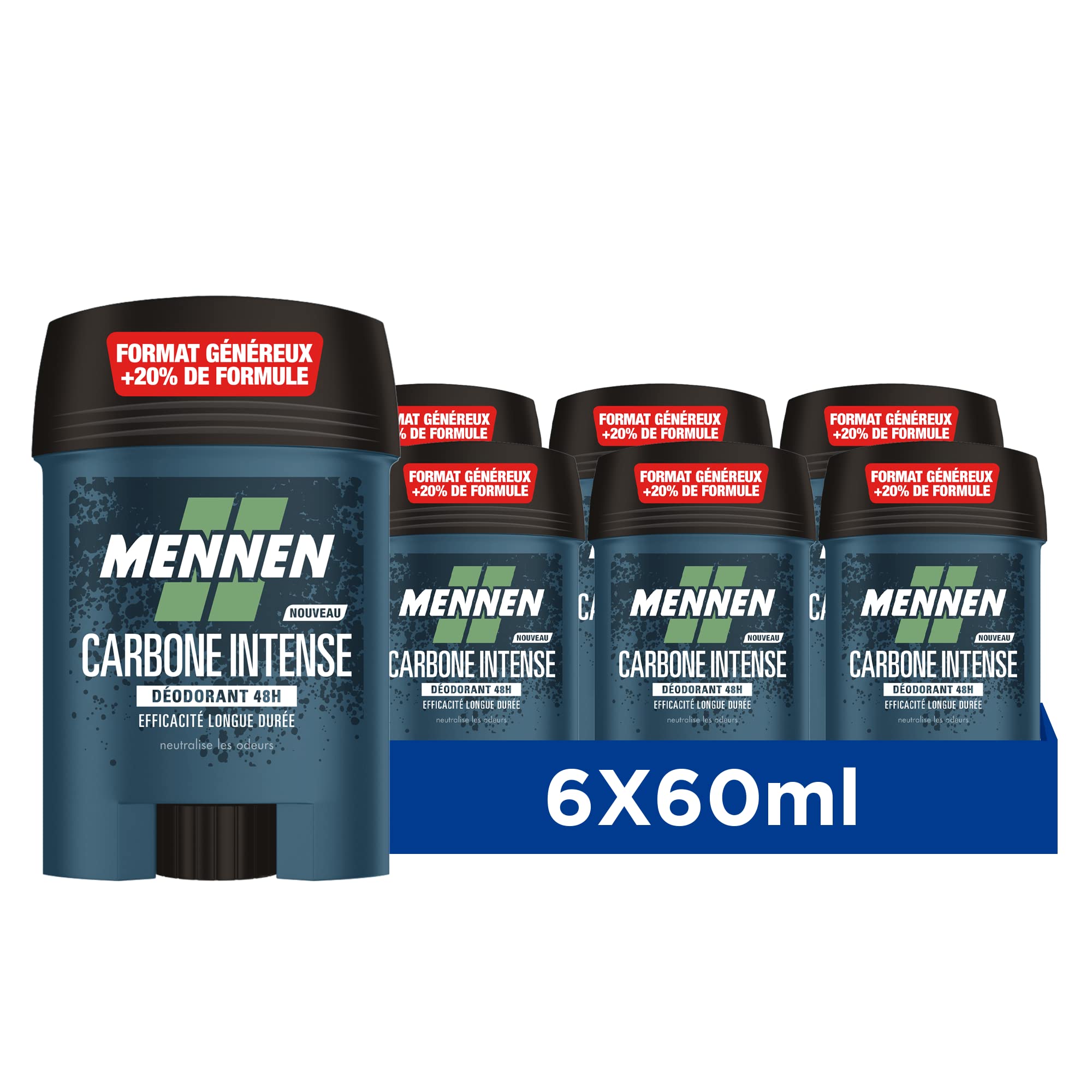 Mennen NATURAL FORCE Deodorante di origine naturale uomo 48H stick largo senza alcool anti tracce