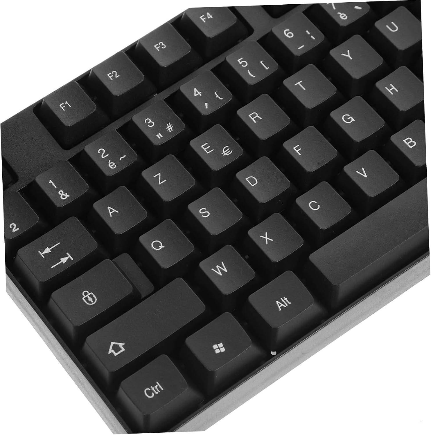 Alipis Wired USB Keyboard for PC and Laptop with Single-Key Layout Computer Keyboard for Work and Gaming for Office and Home Use
