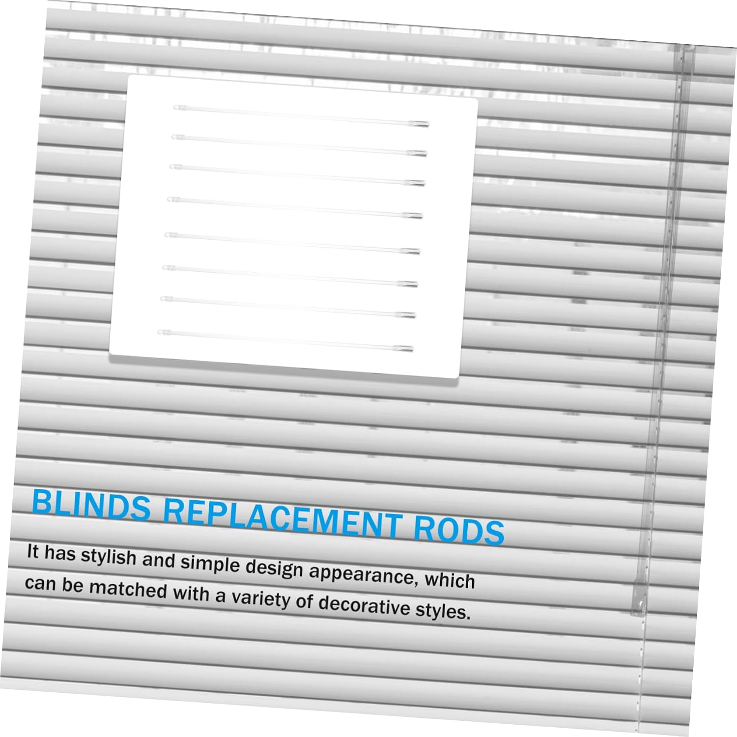 8pcs Vertical Blinds Tilt Rods Replacement Wands Easy Open Close Blind Control for Window Curtains Practical Home Accessory Housewarming Gift
