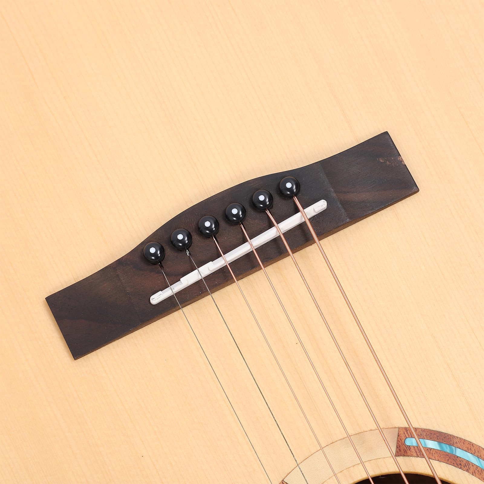 Strumento Musicale per Principianti per Chitarra a 6 Corde da 34 Pollici con Top in Abete Massiccio