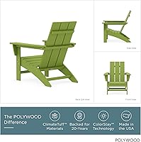 Vista 4 de POLYWOOD AD420LI Silla moderna tipo Adirondack, Lima