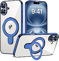 Vista 87 de Funda compatible con iPhone 12 con soporte de anillo magnético invisible [compatible con Mag-Safe] [Protector completo de lente de cámara] Funda