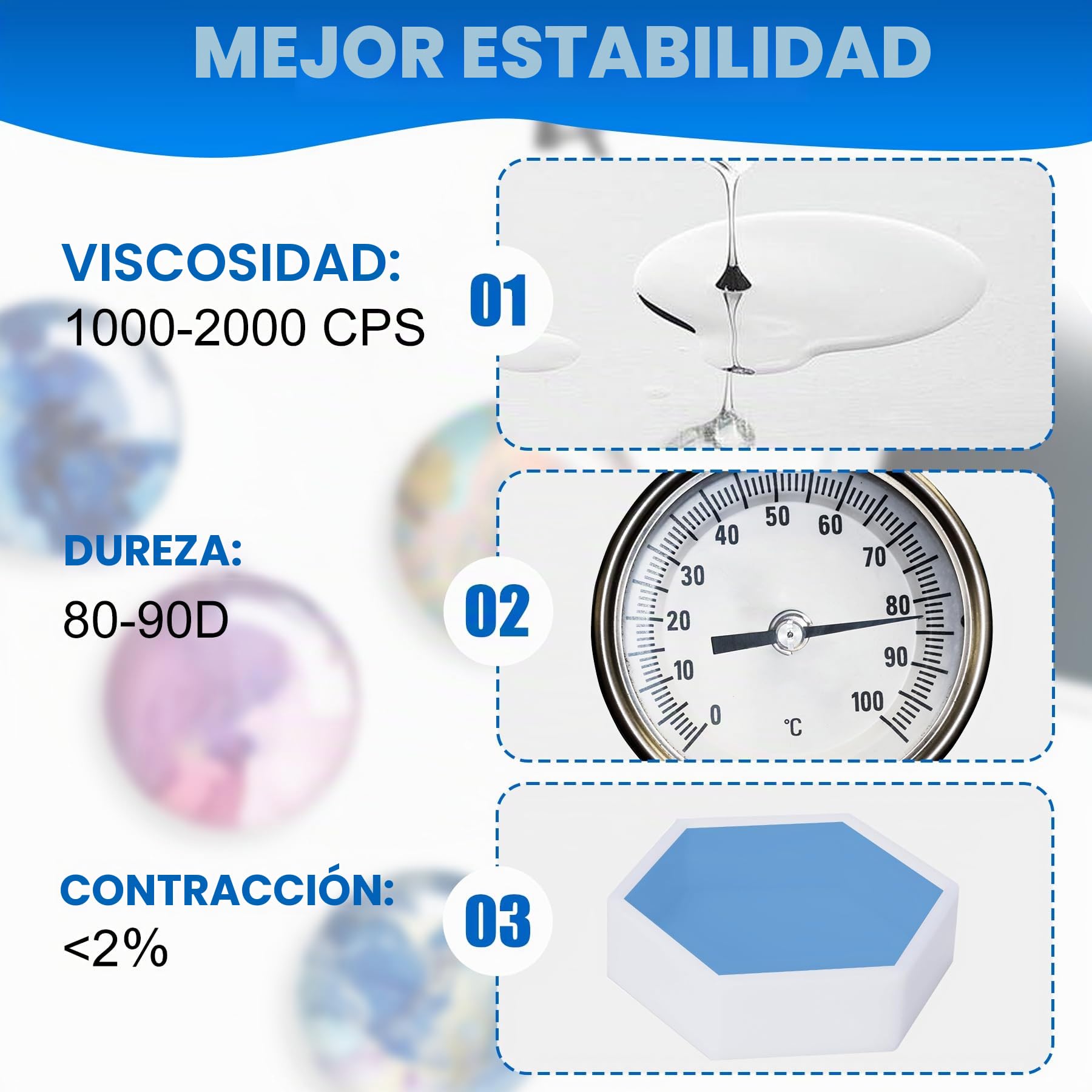 Resina UV – 2000 g de resina UV transparente de secado rápido adhesivo UV para fabricación de joyas, moldes de resina, manualidades – Bajo olor, sin burbujas, resina epoxi dura UV para bricolaje