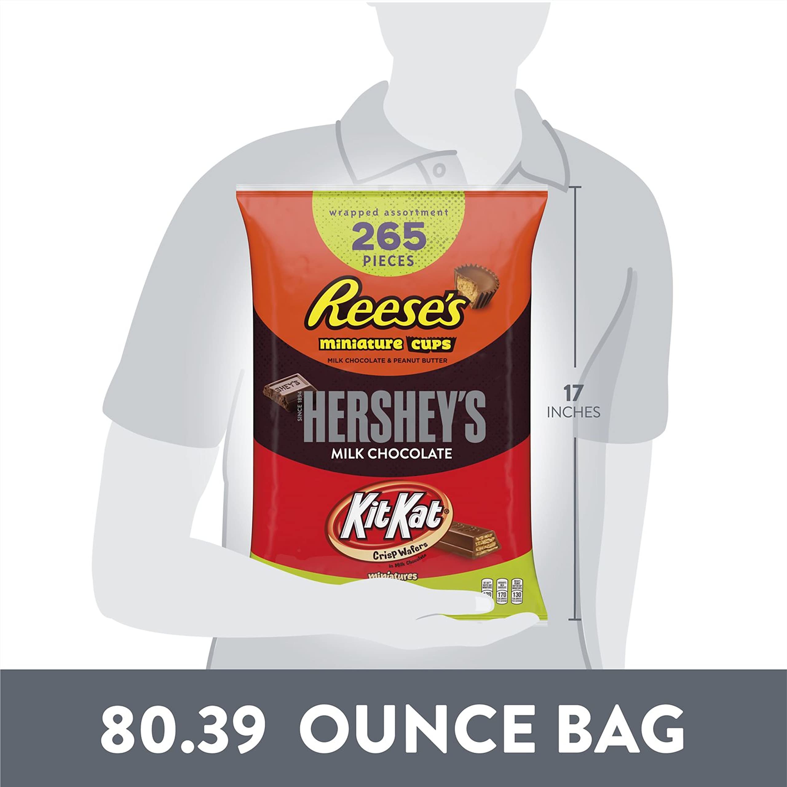 Buy REESE'S, HERSHEY'S and KIT KAT Miniatures Assorted Milk Chocolate