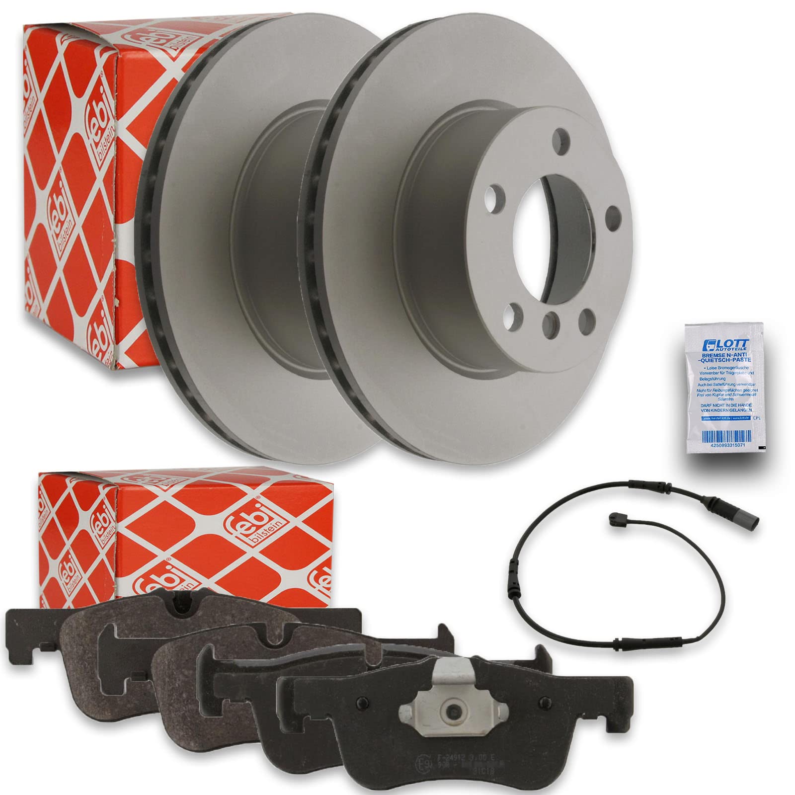 Bremsscheiben Ø284mm + Beläge Bremsbeläge vorne Set Vorderachse