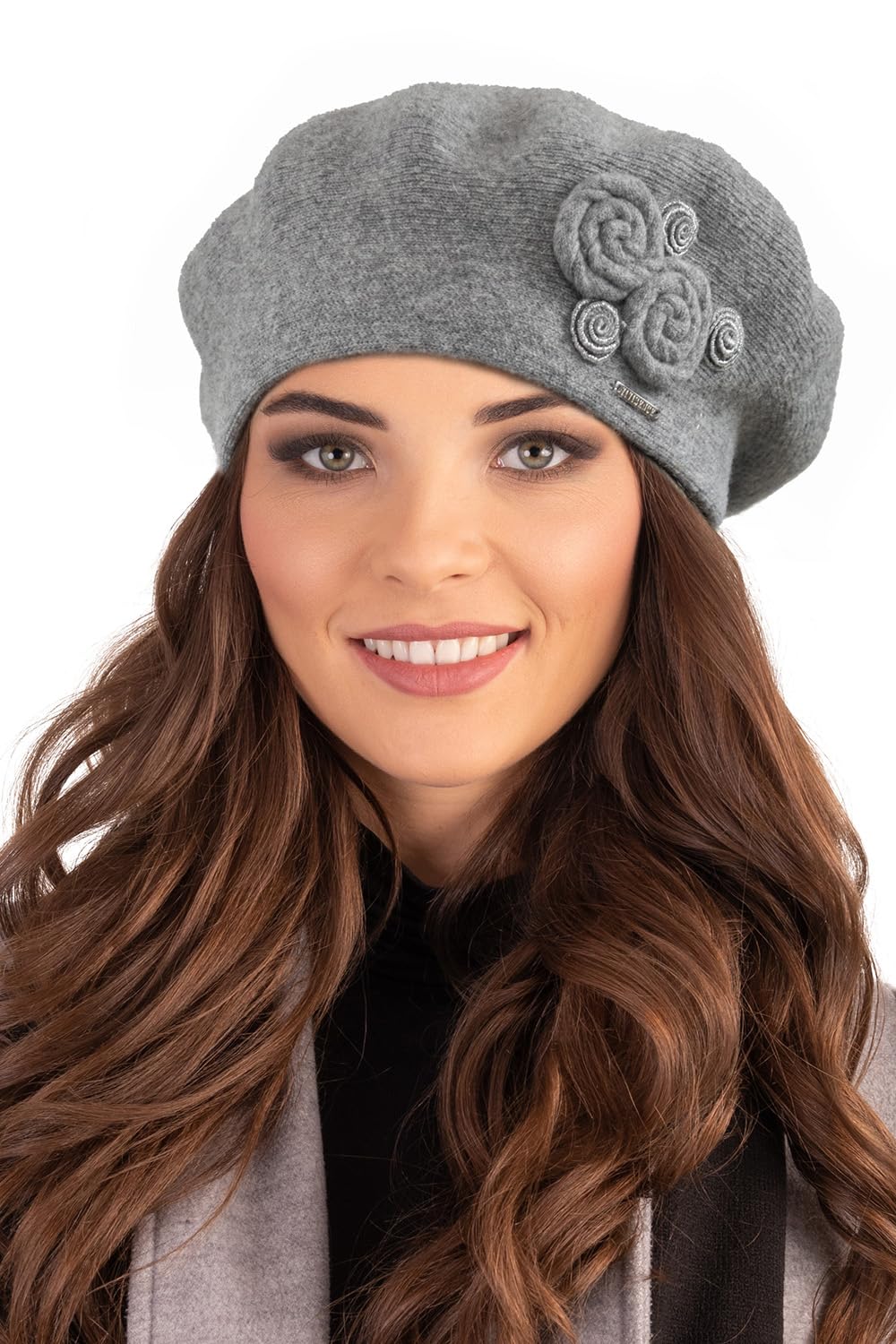 Vivisence Boina De Mujer para Invierno Otoño Elegante para Damas Tejido Cálido Otoño E Invierno Ajuste Estilo Clásico Ideal para Cada Día 7037