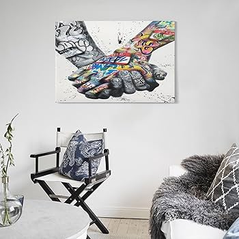 Amazon.co.jp: バンクシー 手をつなぐカップル ストリート