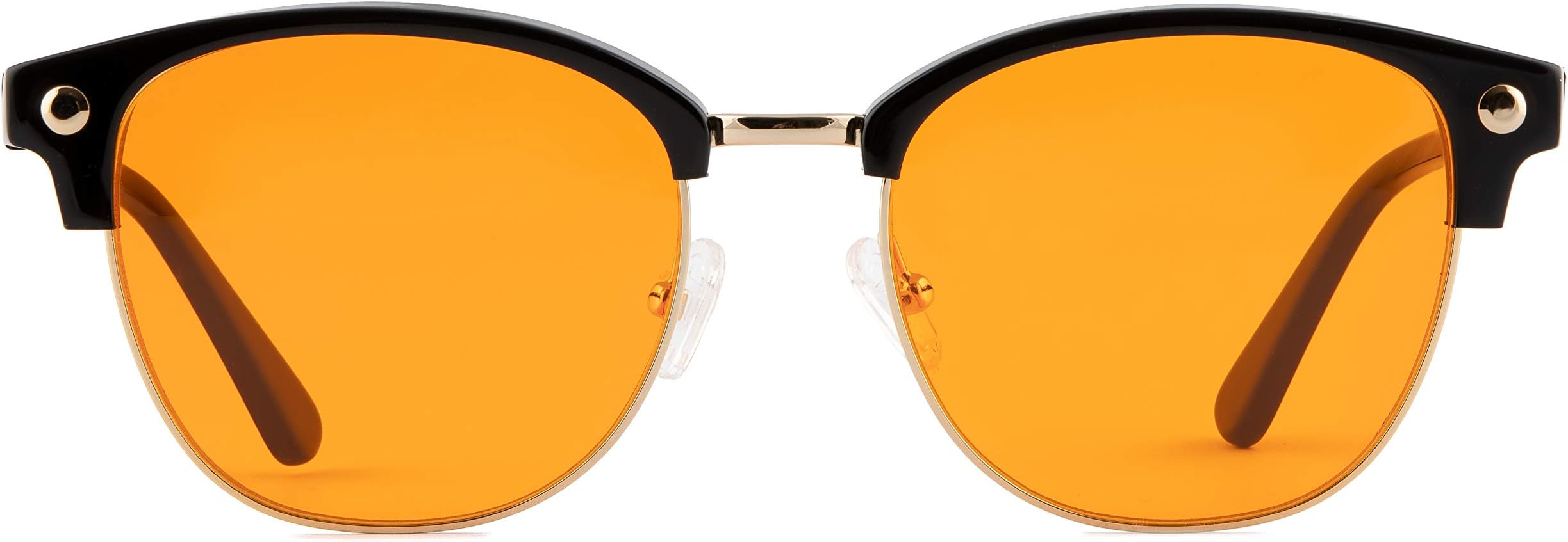 THL Orange Amber Blue Light Blocking Glasses for Better Sleep - Men Women - Computer Glasses to Block Out Blue Light Help You Stop Migraine & Headaches - Anti Eye Strain Blue Light Blockers Glasses