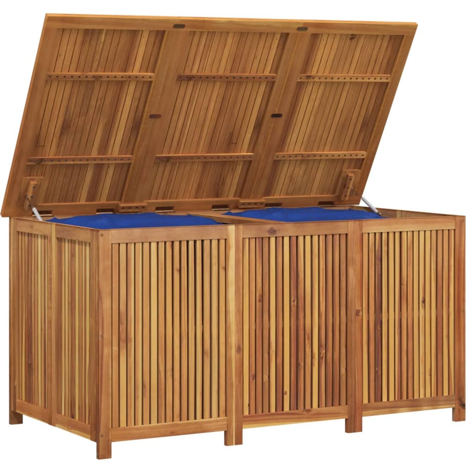DINZI LVJ Baule Portaoggetti In Legno 80 Cm, Panca Con Coperchio Ammortizzato E Maniglie, Grigio Lavaggio Per Soggiorno E Ingresso