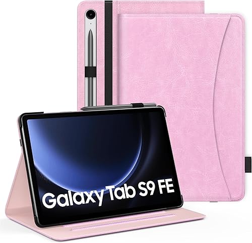 MoKo Funda para Samsung Galaxy Tab S9 FE 5G de 10.9 pulgadas 2023, funda con soporte multiángulo para Galaxy Tab S9 FE (SM-X510SM-X516SM-X518) con