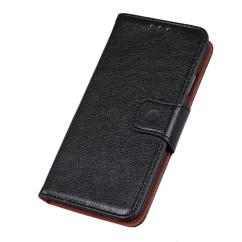 Custodia Compatibile con Motorola Moto E22 4G / E22i 4G in pelle PU Flip Kickstand Wallet Card Slot Chiusura magnetica Black