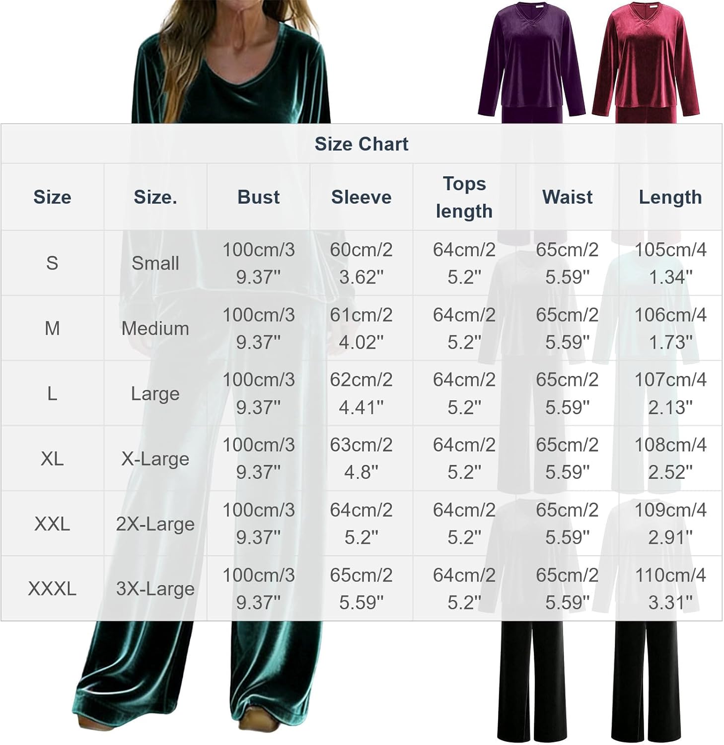 Oplxuo Women Velvet Pajama Set Casual Long Sleeve V Neck Top and Wide Leg Pants 2 Piece Loungewear Velour Track Suits