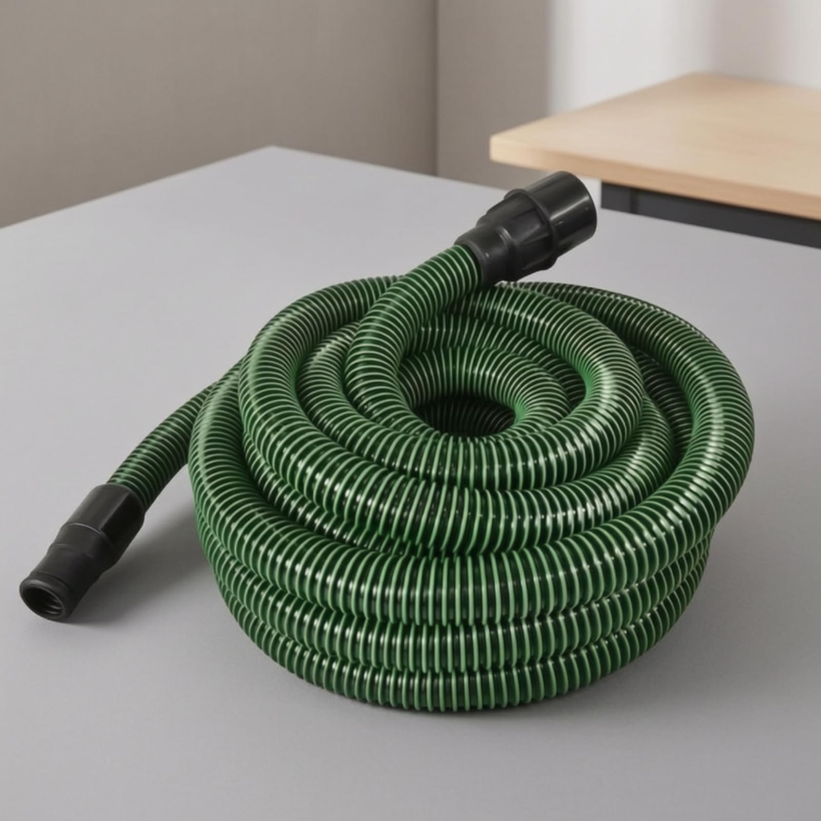 Baoblaze Tubi Flessibili Aspirapolvere Industriale Tubo Collegamento Utensili Condotto Aspirazione Trucioli Ricambio per Aspiratore in Plastica Corrugata, 3.5 Metri