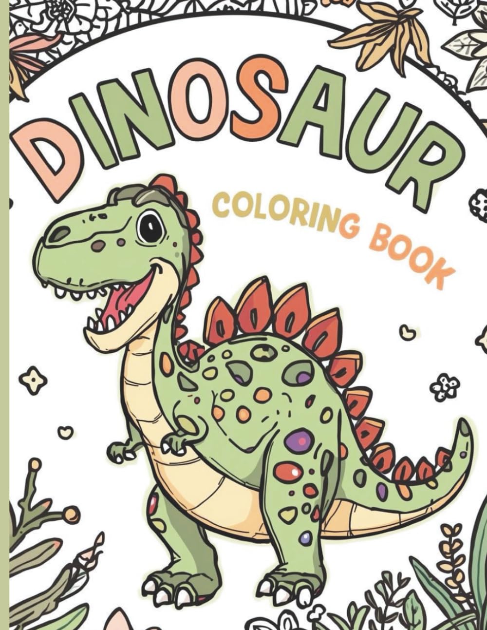 Simple Dinosaur Coloring Book for Kids