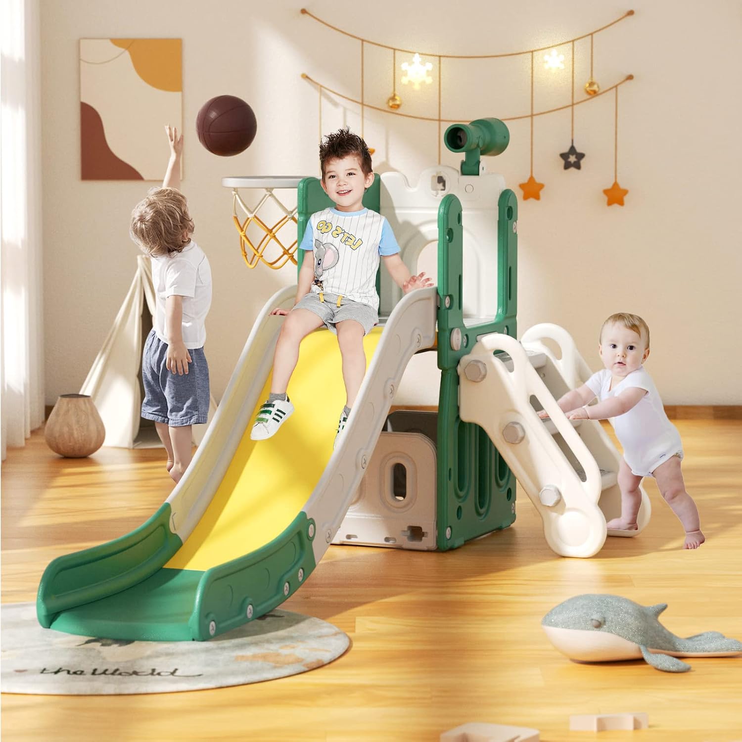 67i Indoor Slide for Toddlers Age 13 Toddler Slide 5in1