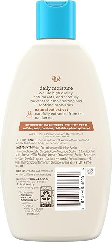 Miniatura 7 de Aveeno Baby champú y gel corporal para bebé, no irrita los ojos, fresco, 8 onzas.