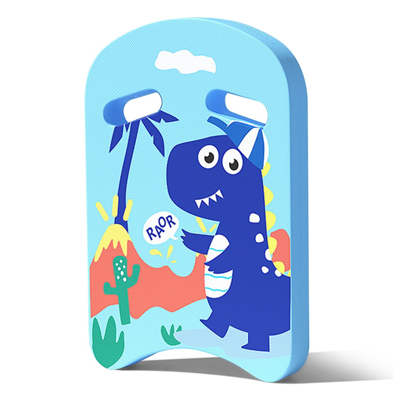 Swimming Kickboard for Kids Swim Float Kickboard Cute Pattern Swim Aid Float Board Unicorn Pool Float Swimming Exercise Float Pool Training Board for Kids Boys Girls (Blue Dinosaur)