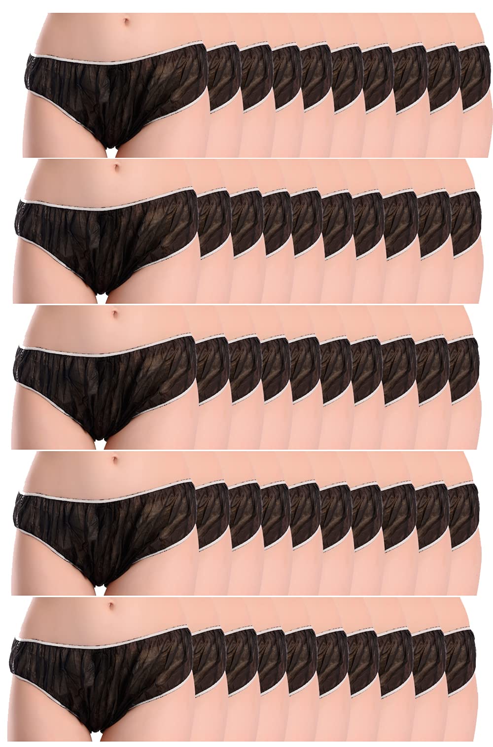 msiu Women's Cotton Panties (Pack of 50) (Dis Panty Black pack of 50_Black_XL)-picture-52
