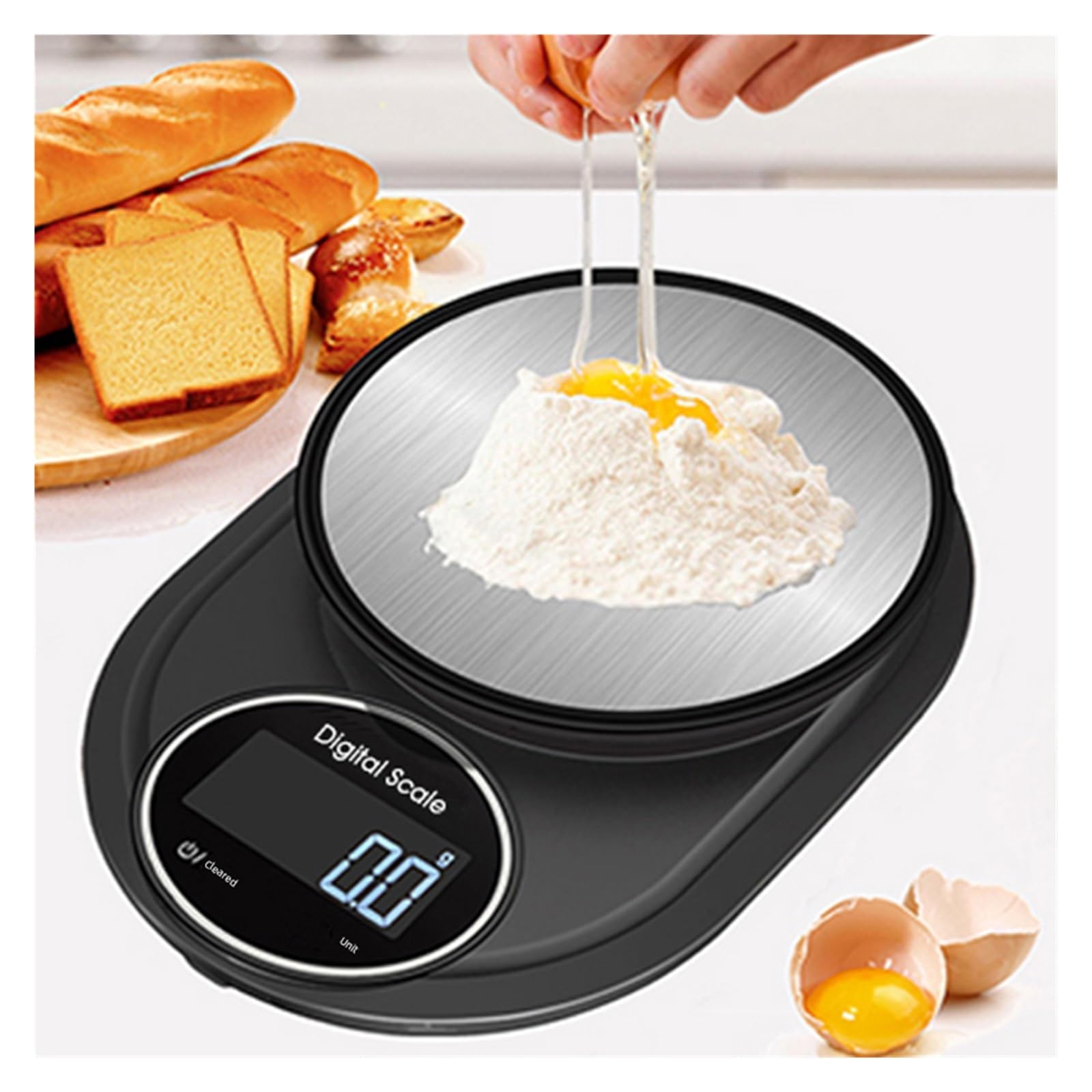 Báscula De Cocina Acero Inoxidable 5kg Y 0,1g, For Alimentos, Medición For Hornear, Accesorios For El Hogar, Café Medición Precisa Esfuerzo(1Kg 0.1g)
