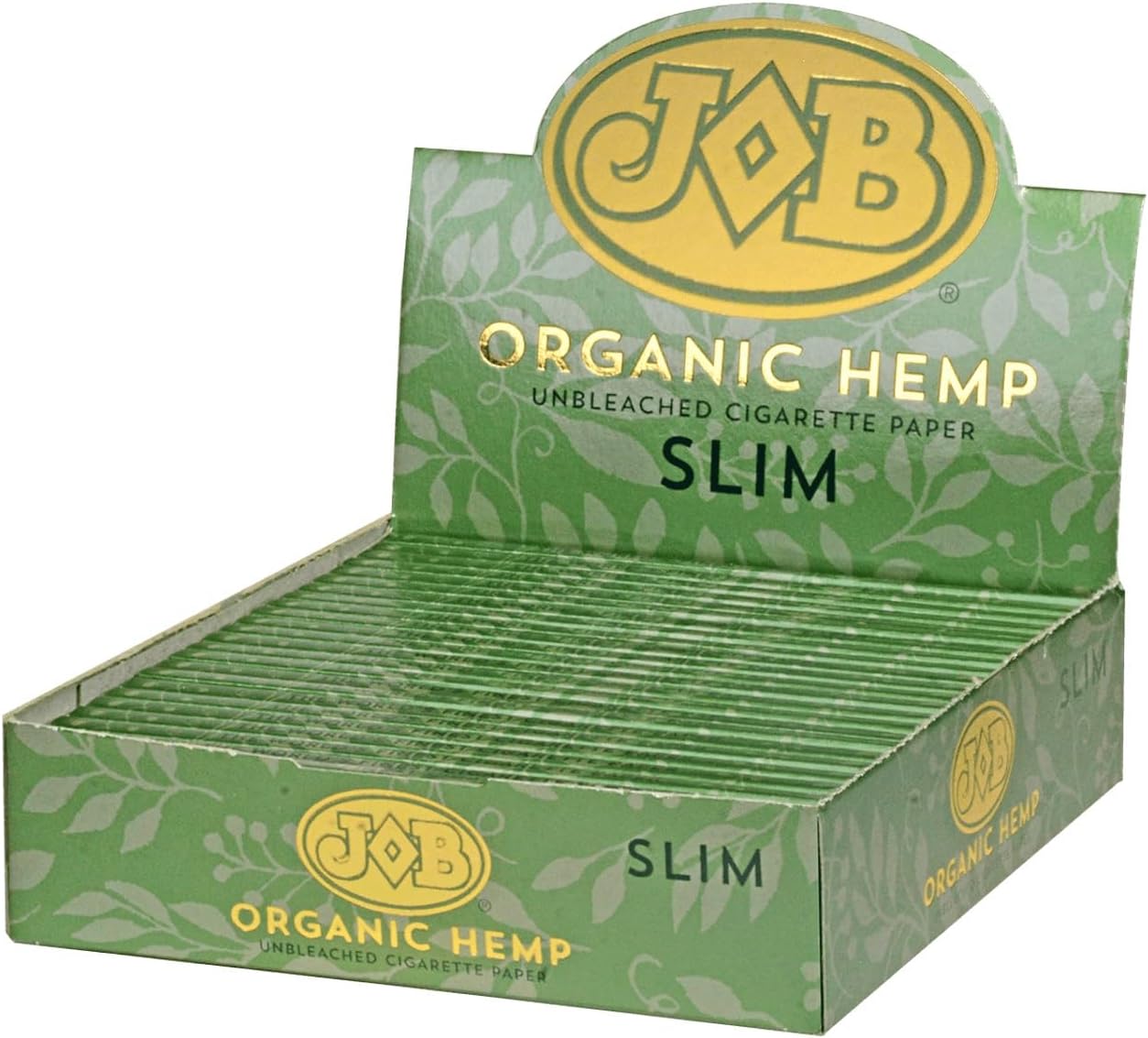 24PC DISPLAY - JOB Organic Hemp Rolling Papers - Slim