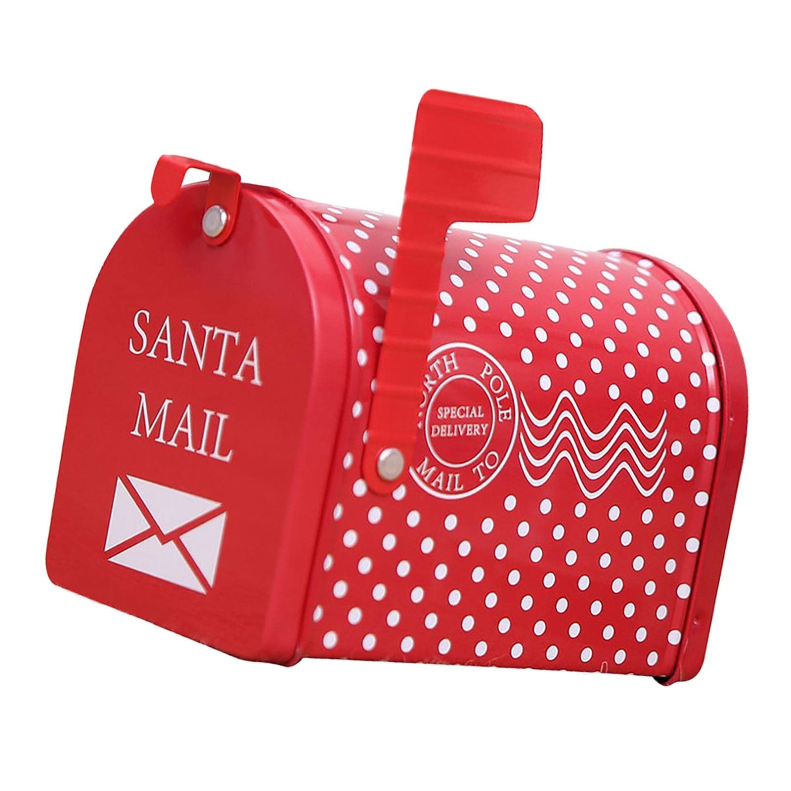 Christmas Decorations Creative Iron Mail/Letter/Post/Newspaper Holder Box Polka Dot|Home & Garden |Home Improvement-image-42