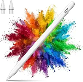 Caneta Stylus Recarregável USB, Ponta Fina 1,5mm, LED Indicador, Compatível com iPad, Tablet, Celular, Notebooks, Android e iOS - Premium