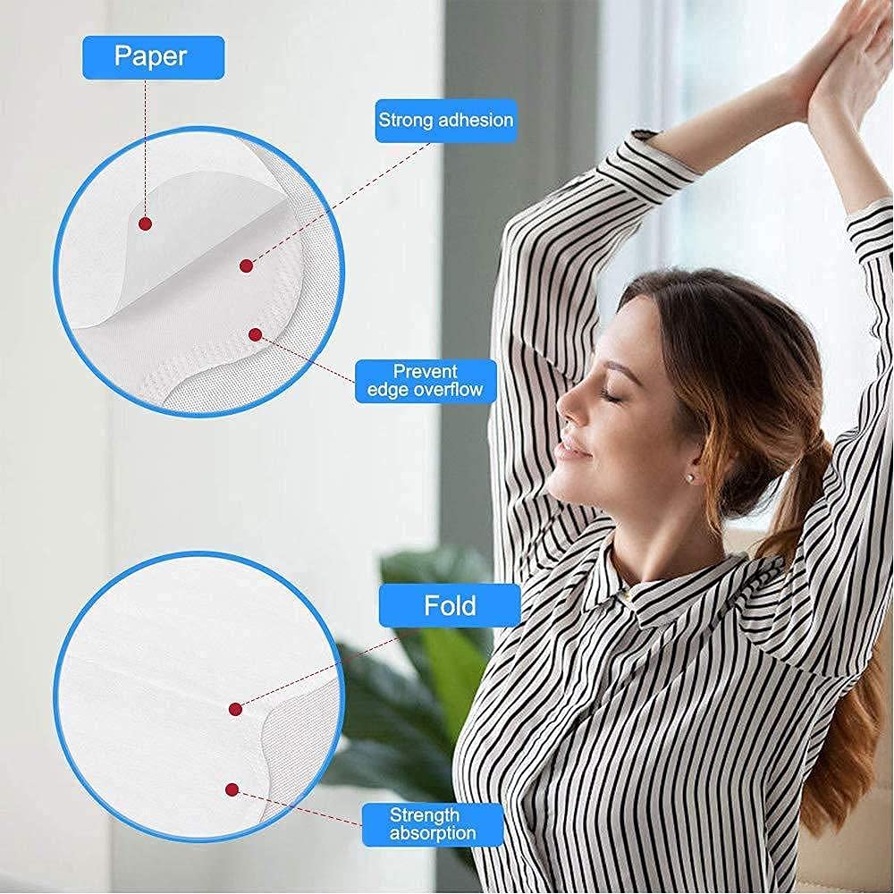 ORBITORA Underarms Sweat Pads Disposable Highly Absorbent Sweat Pads Cotton Anti Allergic, Anti Bacteria, Anti Smell For Men And Women (PACK OF 50) 2