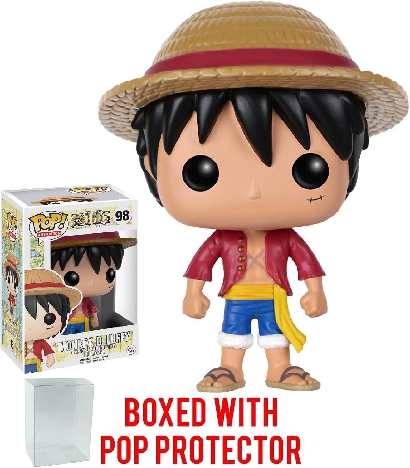 Buy Funko Pop Anime One Piece Monkey D Luffy Vinyl Figure Bundled With Pop Box Protector Case Online In Taiwan B079fcblkh