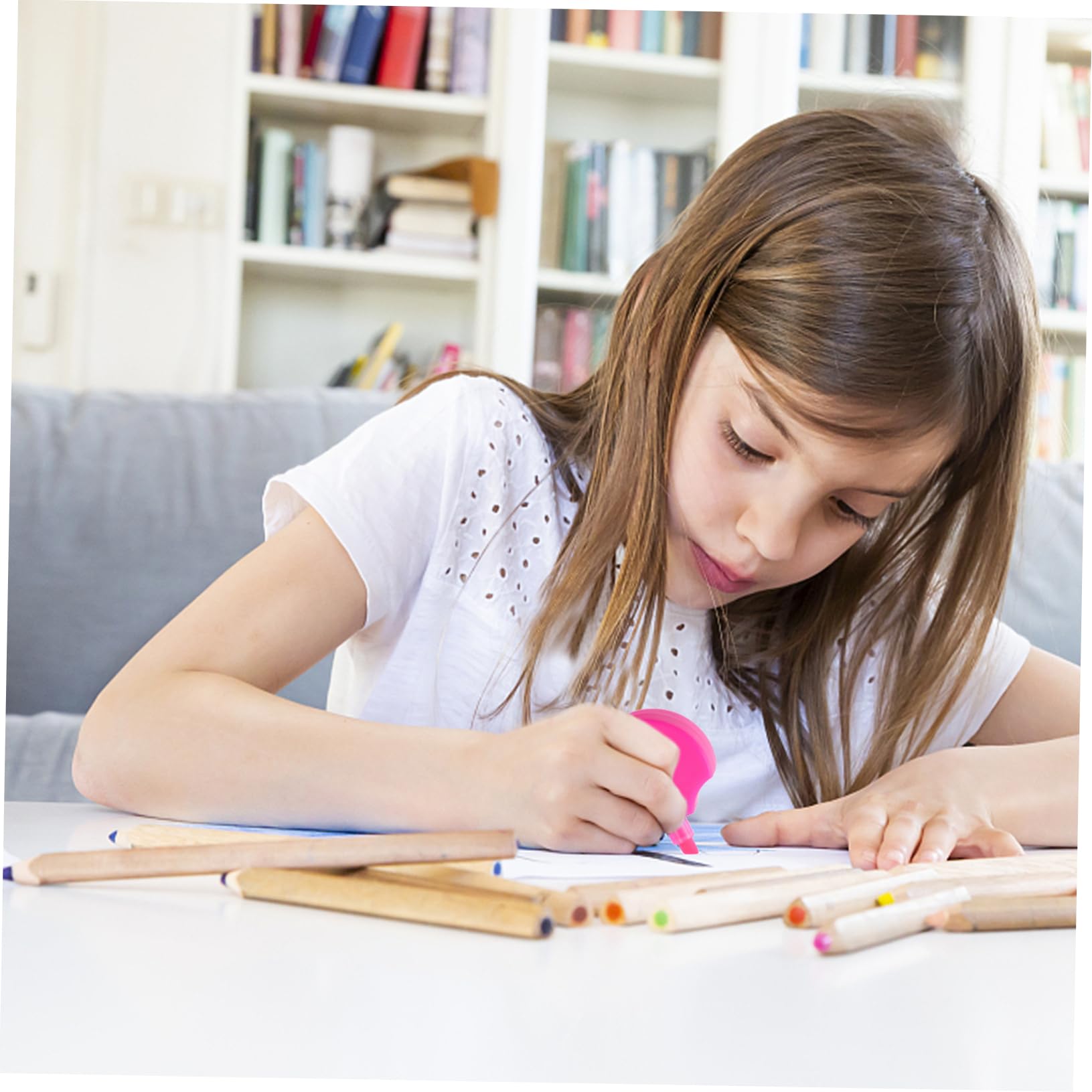3 Set Evidenziatori Fluorescenti Colorati Per Studio E Lavoro Design E Per Adulti 2 Pezzi*3