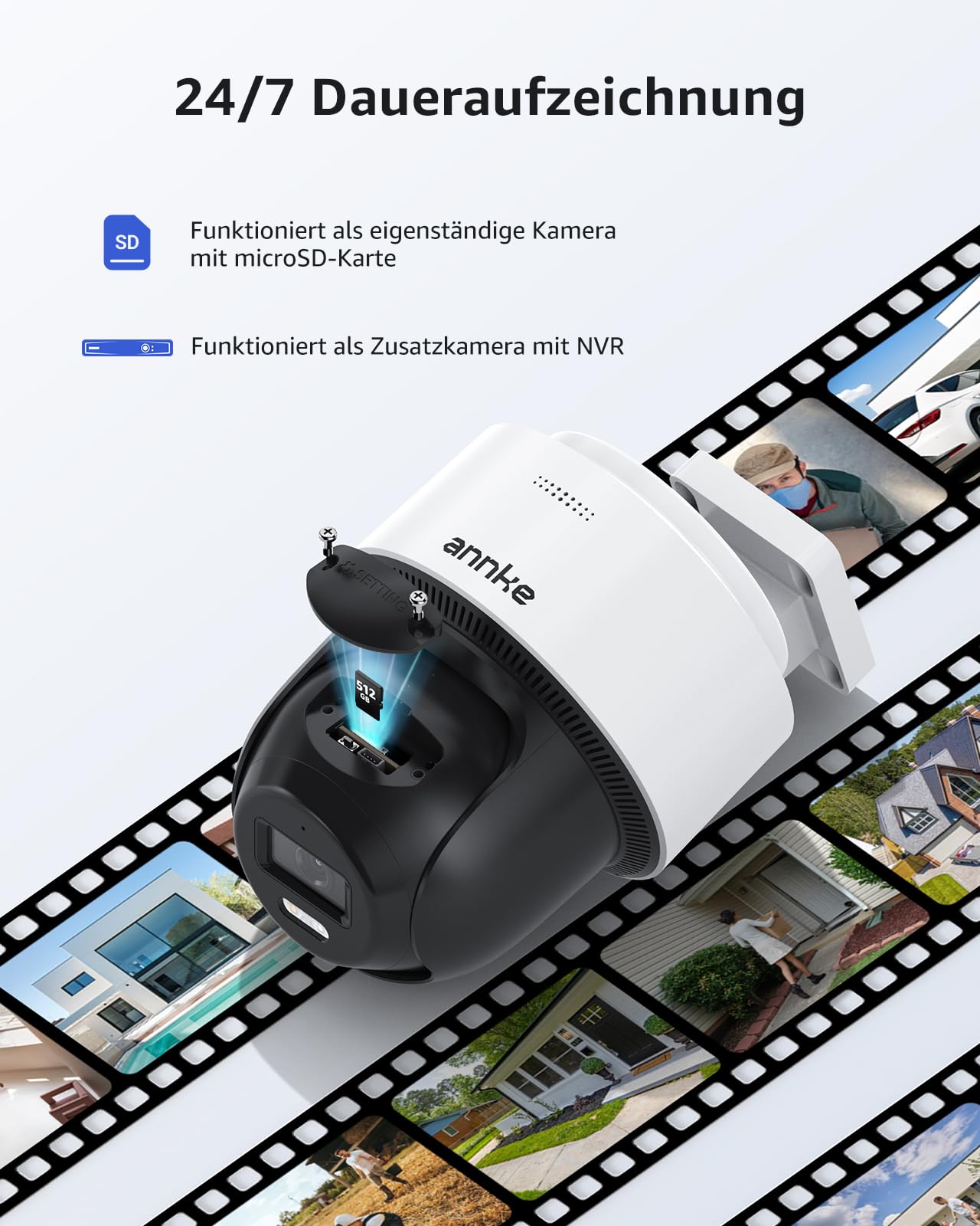 ANNKE 3K PT PoE Überwachungskamera Aussen mit Auto-Tracking