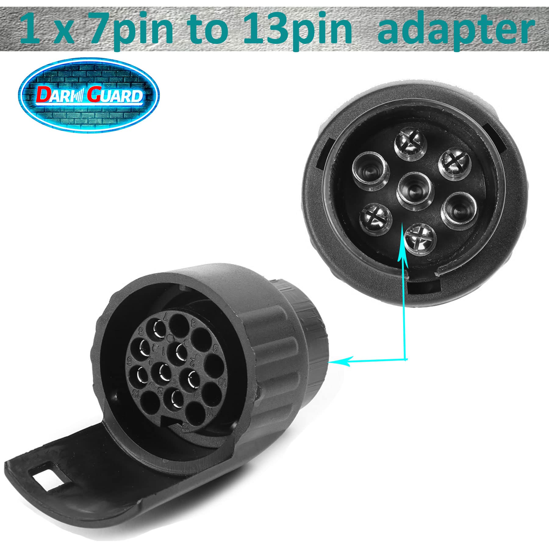 Adattatore Rimorchio 7/13 E 13/7 Poli - 12V, Impermeabile, Per Auto E Caravan - Foto 9