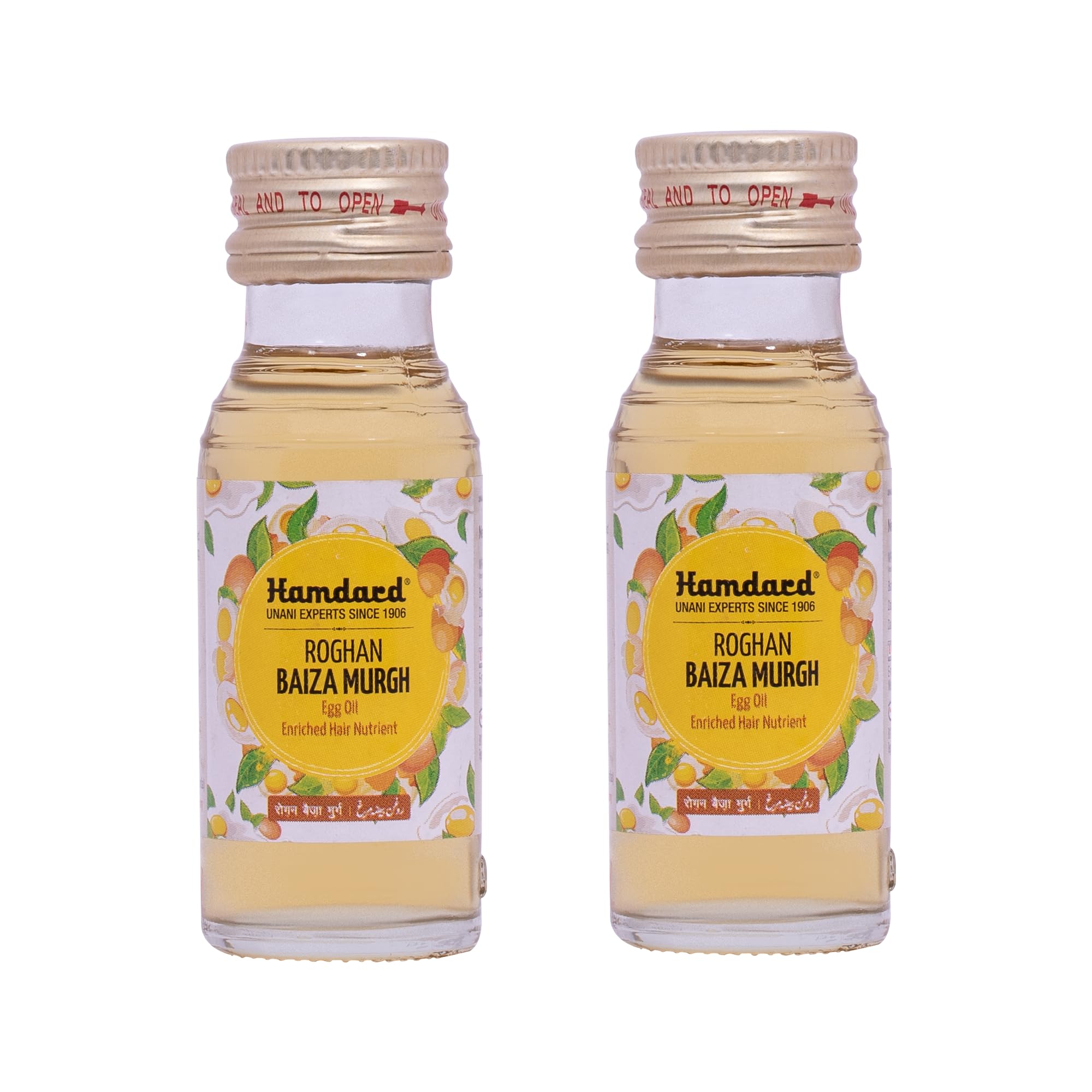 Hamdard Roghan Baiza Murgh Oil| 25 Ml | Promotes Healthy Hair Growth | Manages Hair Loss And Premature Graying | Herbal Remedy | All-Natural | Pack Of 2