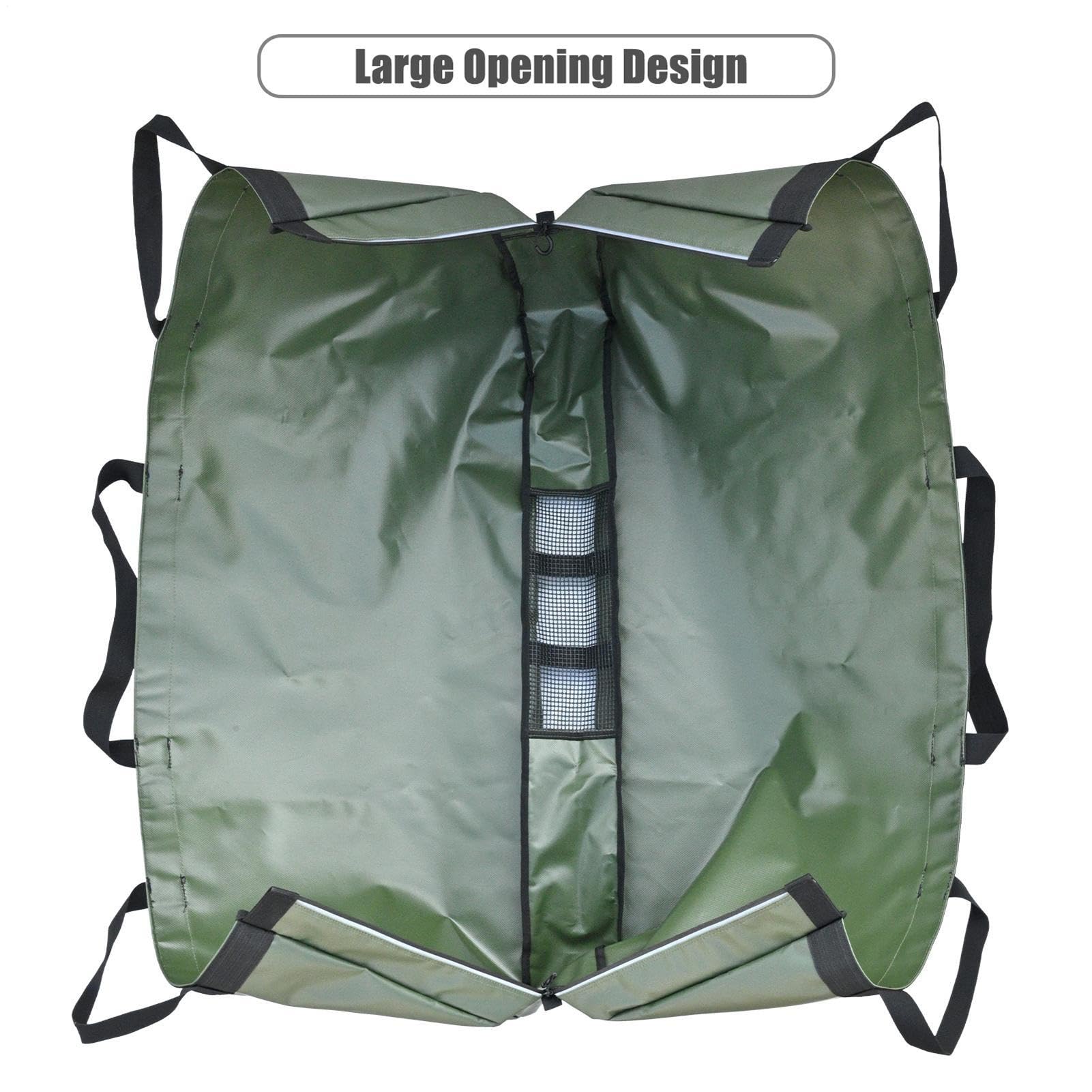Isolierte Fischtasche – Angeltasche mit großer Kapazität | Wasserdichter Barschbehälter, atmungsaktives Angelzubehör für Turnierangeln, Armee-grün, Refer to Description, Uni