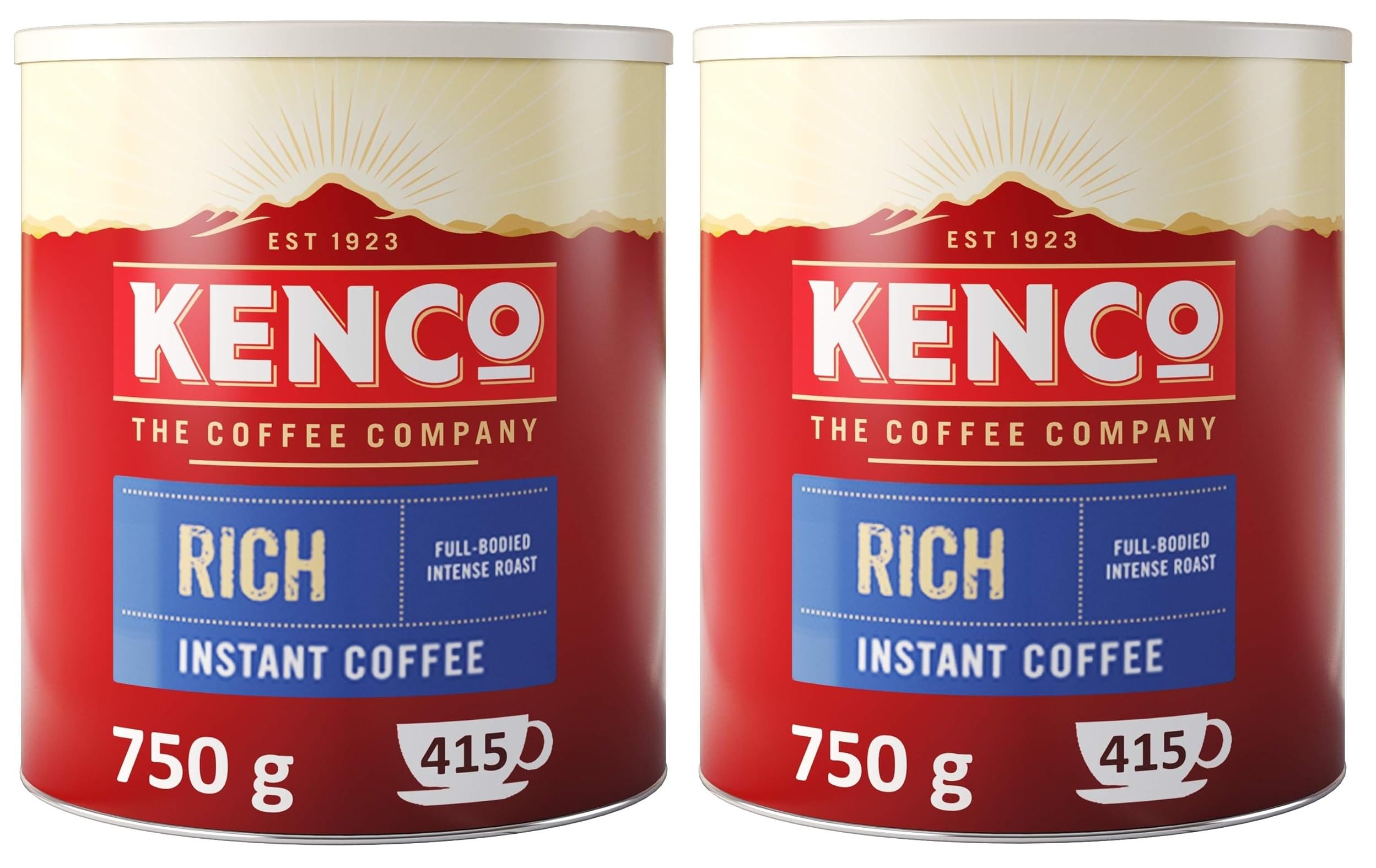 Kenco Rich Instant coffee Tin 750g (Pack of 2)