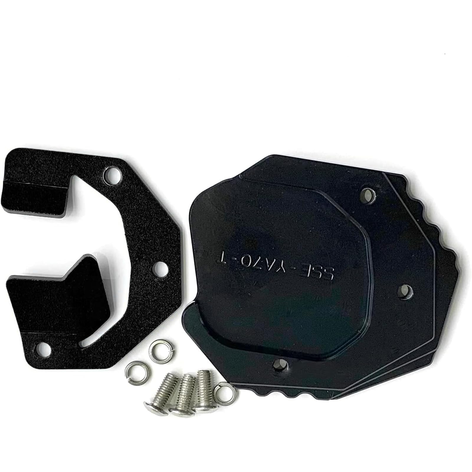 Para sostener 700 2022 2023 Tenere700 XTZ 700 T700 2019 2020 2021 Accesorios Moto Soporte Lateral Ampliar Placa Caballete Extensión (Negro)