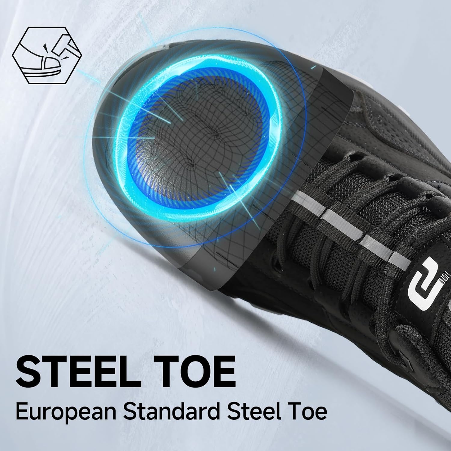 Work Boots for Men Steel Toe Shoes Work Safety Shoes High Top Industrial Construction Boots Indestructible Comfortable Lightweight