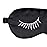 NMM Global 100% Mulberry Silk Sleep Mask Blackout, Cute Natural Sleeping Mask with Adjustable Elastic Strap, Satin Eye Cover for Men Women Adults (White Eyelashes)