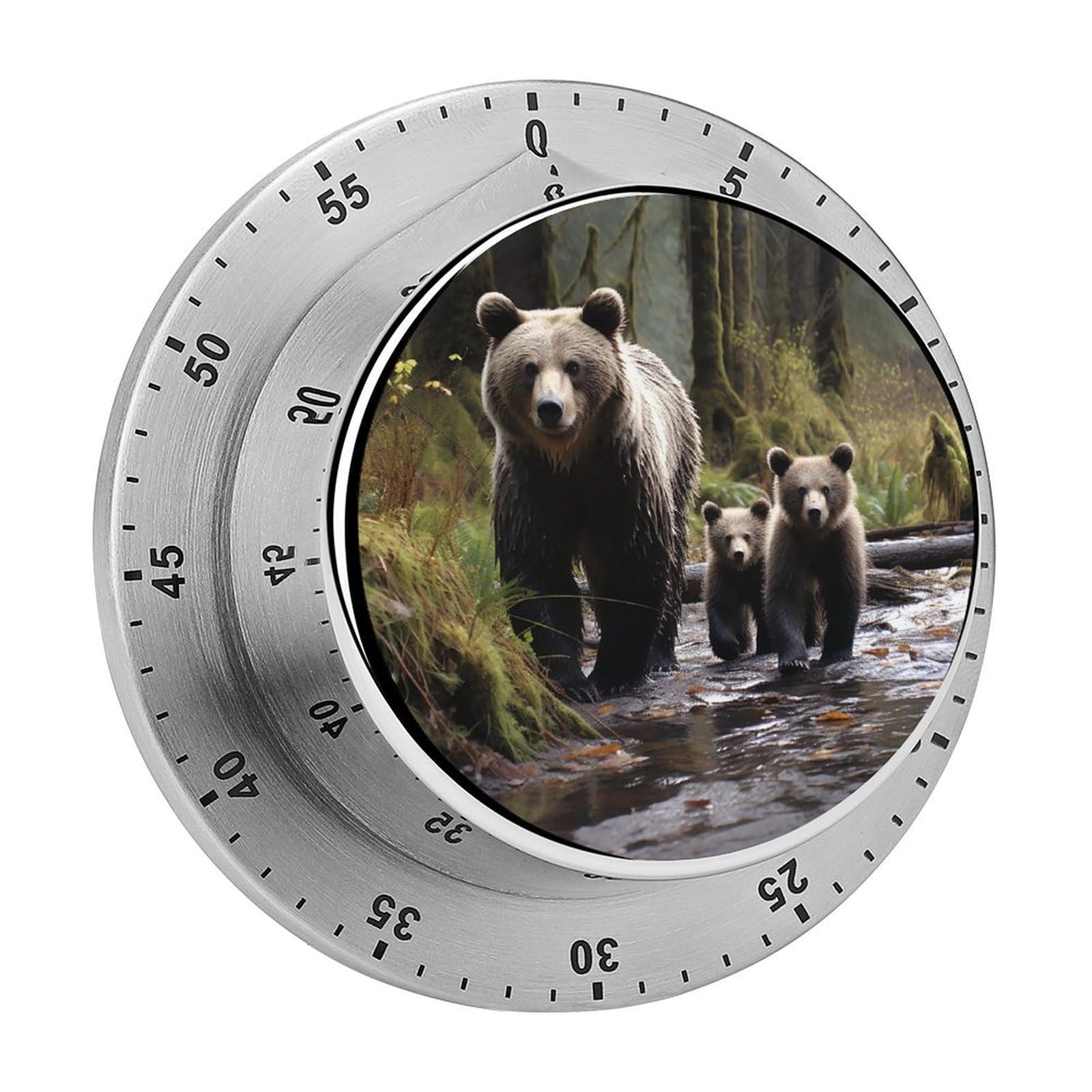 Temporizador digital de cocina y oficina Mother Bear portátil con imán potente