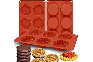 3 Pcs Mini Tart Pans Silicone Mold for Baking, Fruit Pie