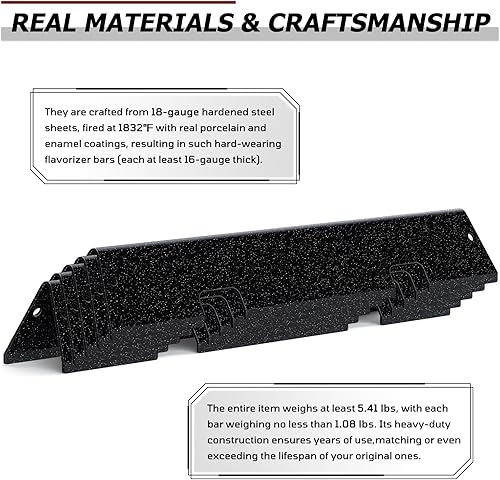 Miniatura 2 de WEMEIKIT 67046 7636 Barras aromatizantes para Weber GS4 Spirit 2 Parts, repuesto para Weber GS4 Spirit II & I 300, ES-310 320 piezas, 16 GA