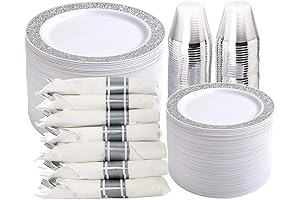 Premium Silver Lace Wedding Reception Decorations Kit