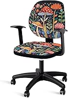 Vista 14 de Funda para silla de oficina con estampado de margaritas, fundas elásticas elásticas para silla de escritorio de oficina, funda suave para silla