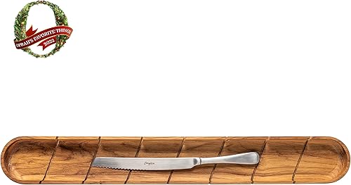 Miniatura 2 de Casafina, Colección Pacifica, Vajilla Cubiertos, Tabla de cortar baguette de roble de regalo con cuchillo de pan