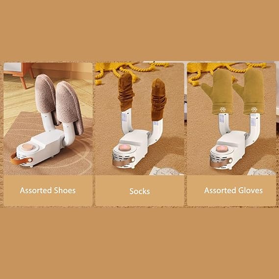 Jectse Boot Dryer for Work Boots, Foldable Portable Shoe Dryer with Adjustable Rack and Timer, Electric Boot Warmer for Shoes Gloves Hats Socks Ski Boots (US Plug 110V), JECTSEAC0YB2IU35-11