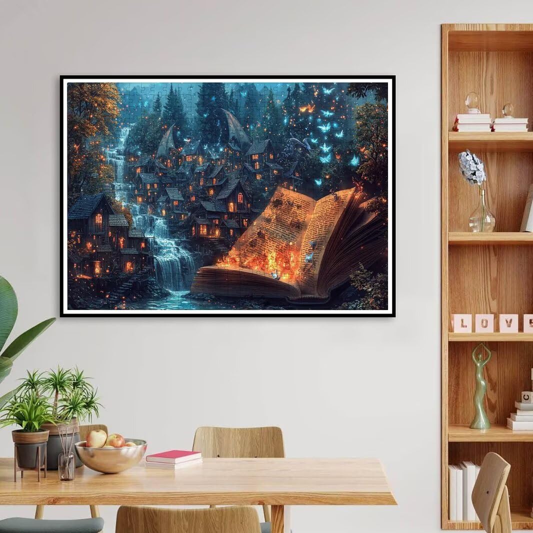 Puzzle 1000 elementów dla dorosłych, niemożliwe fantazyjne puzzle dla