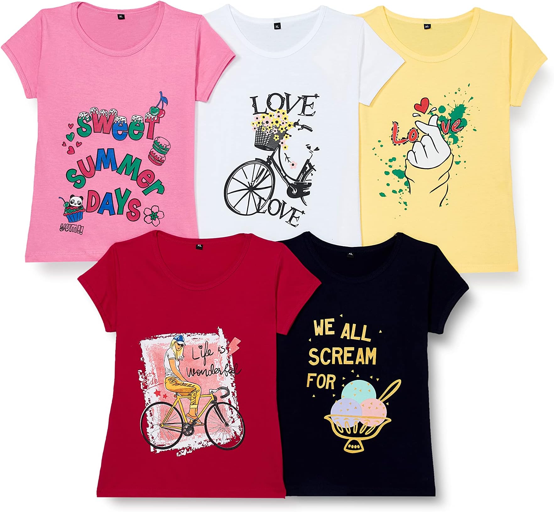 T2FGirls T2F GLS-TSRT T-Shirt (pack of 5)