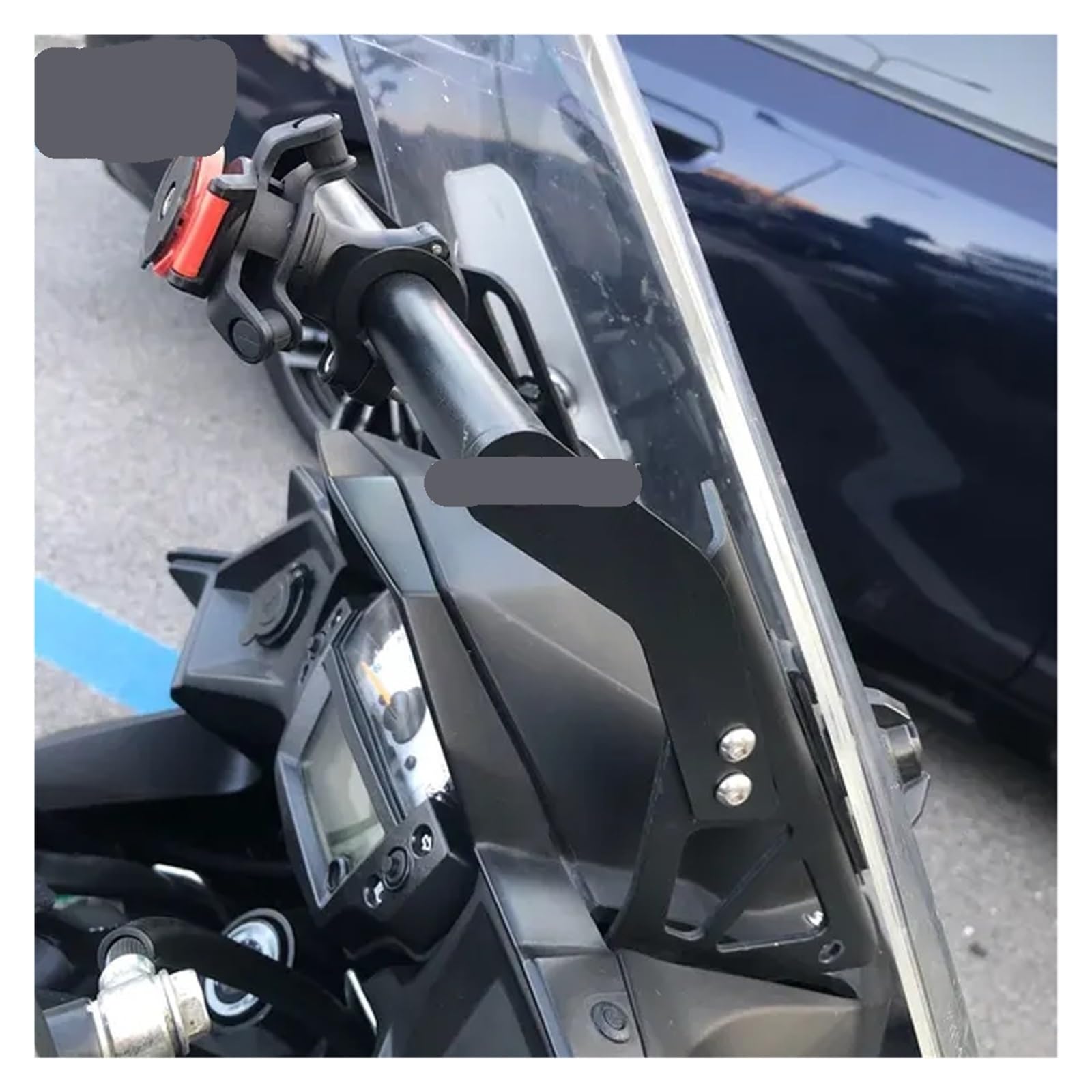 Handyhalter Für Kawasaki Für Versys 650 KLE650 2015-2025 Motorrad Telefon Halter Stehen Unterstützung GPS Navigation Halterung