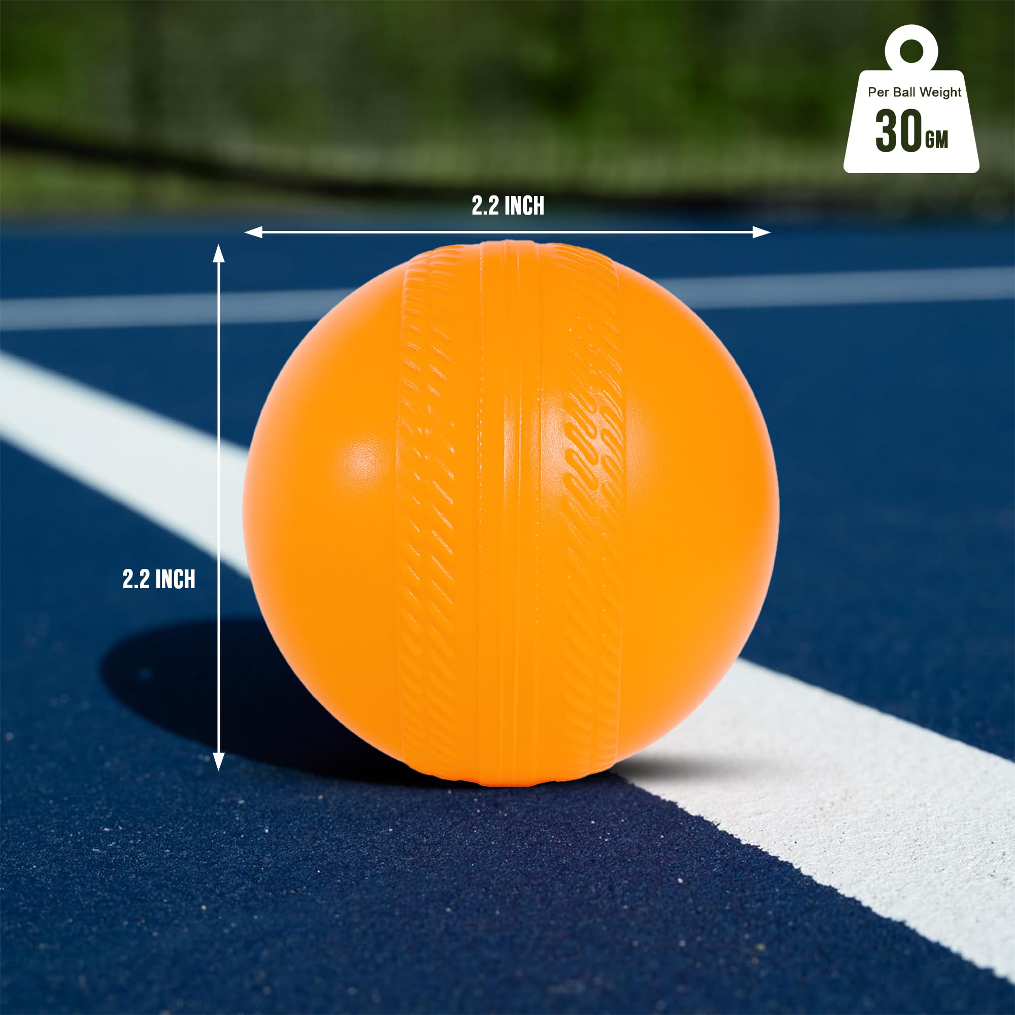 ZH Zhoosh Plastic Ball Non Toxic (Pack of 6 | 30gm Per Ball, Yellow) 3