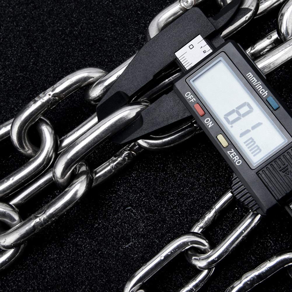 Lucchetto con 4 chiavi, la catena è lunga 1 m, spessa 6 mm, 8, 10 e dimensione del lucchetto 50 x 68 Viene utilizzato for le serrature di sicurezza(6mm)
